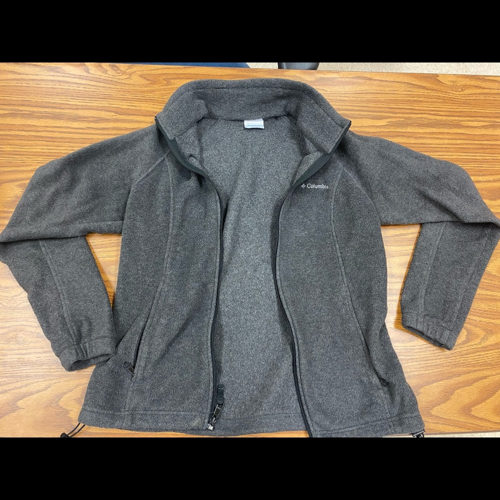 💜Gray Fleece Columbia Jacket